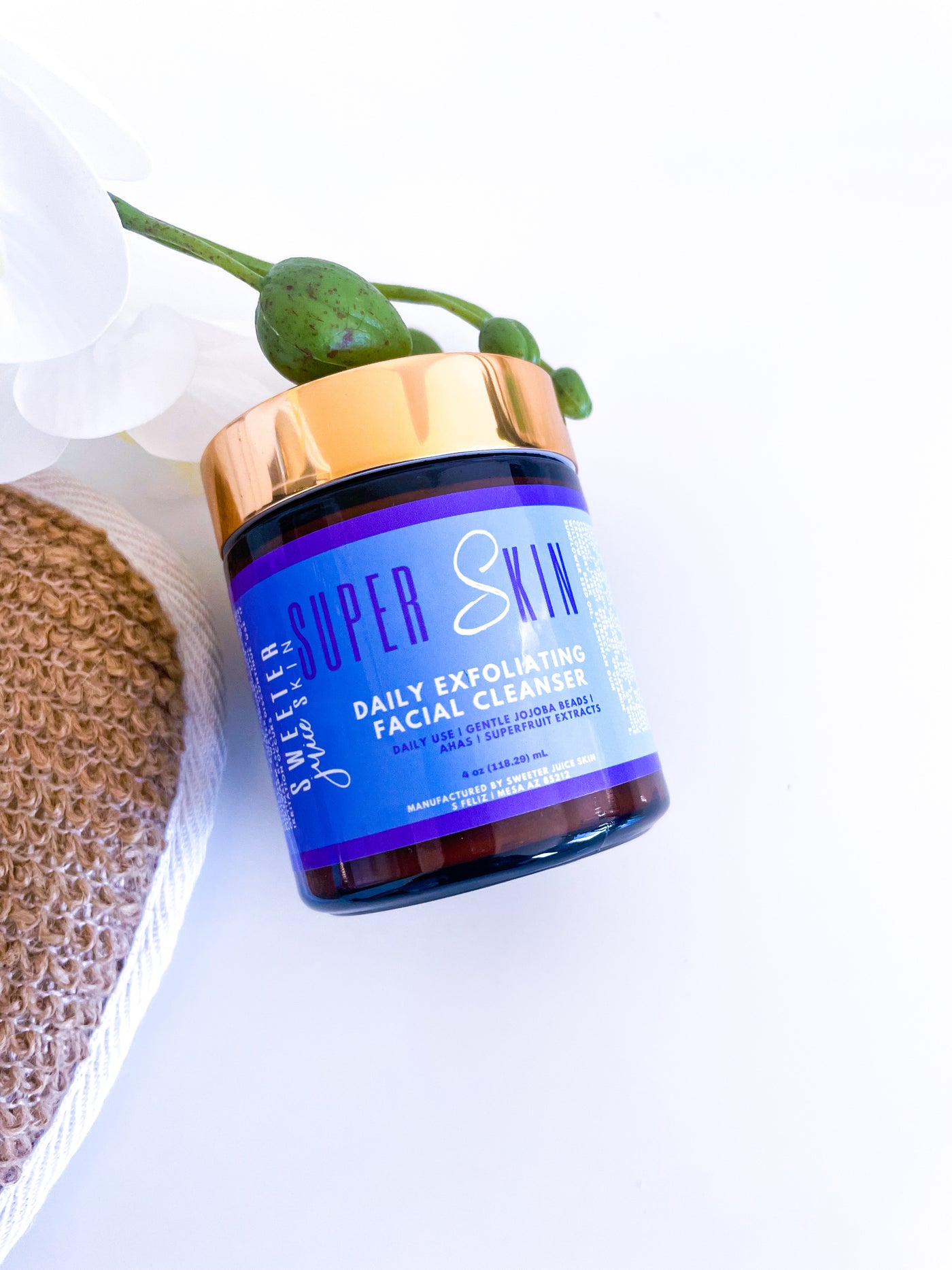 SuperSkin Dual Exfoliating Facial Cleanser - Sweeter Juice Skin