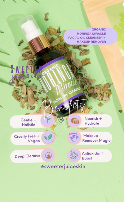Moringa Miracle Facial Oil Cleanser - Sweeter Juice Skin