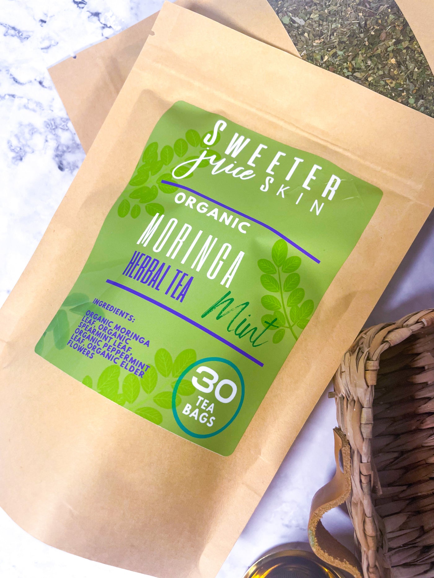 Moringa Miracle Mint Herbal Tea - Sweeter Juice Skin