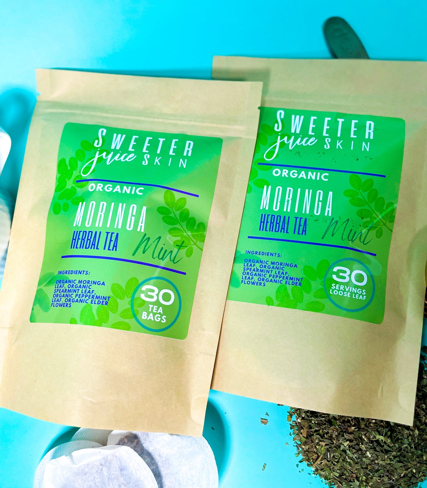 Moringa Miracle Mint Herbal Tea - Sweeter Juice Skin